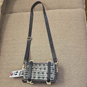 Disney Mickey Mouse Clear 7" x 5" Zip and Snap Purse with Adjustable Strap